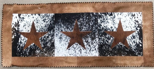 Western Cowhide Triple Star Rug - 24