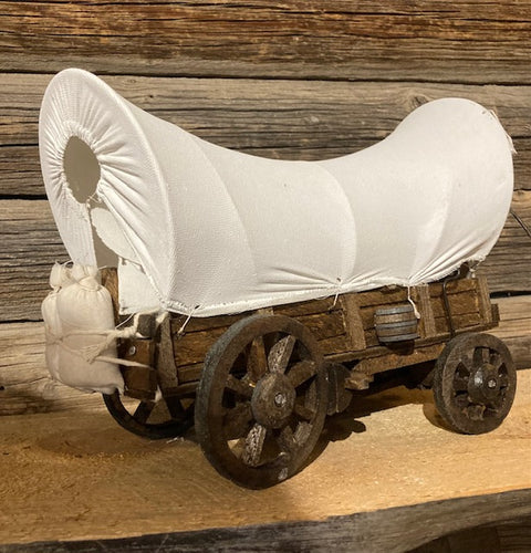 Small Covered Wagon Table Top Decor