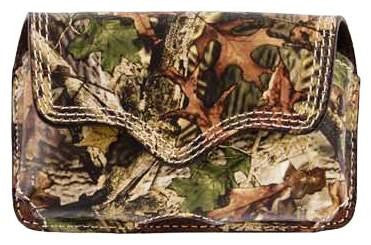 (3DB-BPH22) Western Camo Leather Cell Phone Holder for iPhone 4 and Blackberry with Swivel Clip
