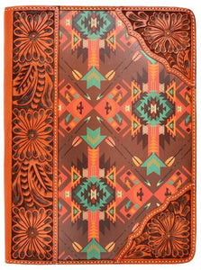 (3DB-G313) Western Tooled & Aztec Print iPad® Air Cover