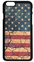 (3DB-PH070) Distressed American Flag Snap-On Case for iPhone 6