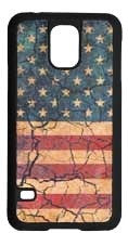 (3DB-PH079) Distressed American Flag Snap-On Case for Samsung Galaxy S5