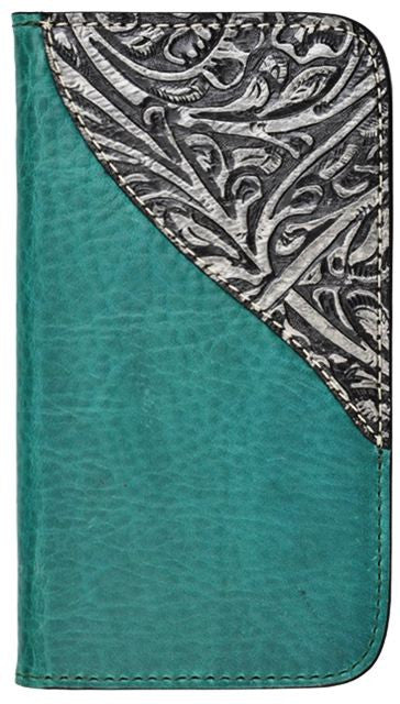 (3DB-PH915) Western Teal Cell Phone Case/Wallet for Samsung Galaxy S5