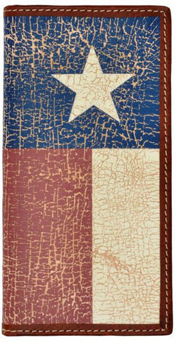 (3DB-W844) Western Red, White & Blue Rodeo Wallet with Star