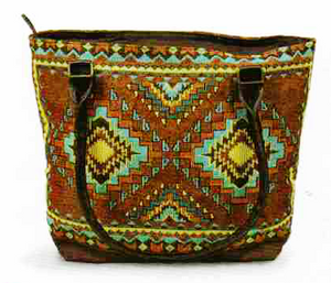 "Tucumcari" Woven Shoulder Bag
