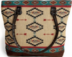 "Native Feathers" Woven Shoulder Bag
