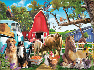 "Gathering in the Farmyard" 1000 Pc  Jigsaw Puzzle