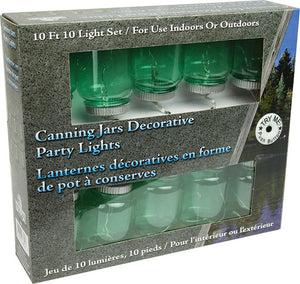 Canning Jar Party Lights 10 Pc. Set