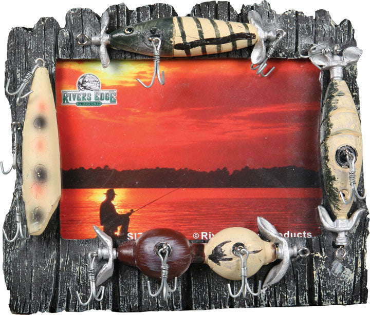 Fishing Lure Photo Frame for 4