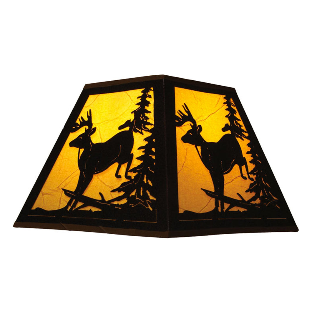 Deer Metal & Mica Lamp Shade