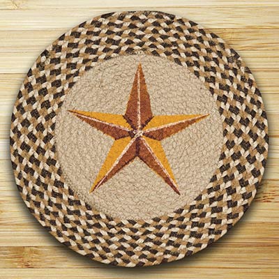 Golden Barn Star Printed Chair Pad/Placemat