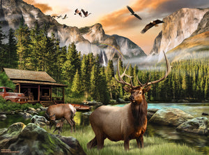 "Elk Country" 1000 Pc  Jigsaw Puzzle