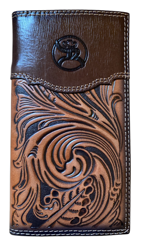 Hooey Roughy Signature Rodeo Wallet with Saddle Tan