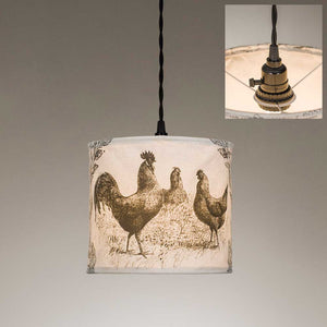 Chickens Canvas Pendant Lamp