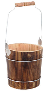 Brown Wood Bucket