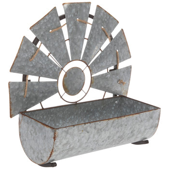Windmill Metal Wall Basket