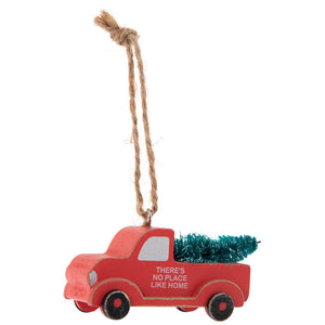 There's No Place Like Home Red Truck Ornament