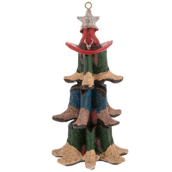 Cowboy Boot Tree Ornament