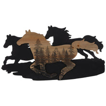 Load image into Gallery viewer, Running Horses Wood Wall Decor