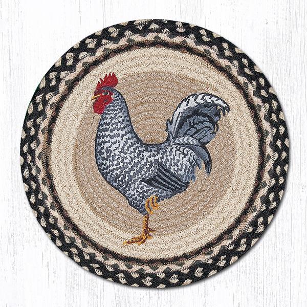 Rooster Round Printed Placemat