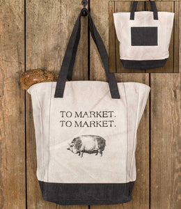 "To Market" Market Tote Bag