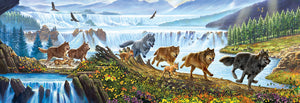 "Wolves on the Run" 500 Pc  Jigsaw Puzzle