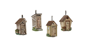 Outhouse Shower Curtain Hooks - Set of 12