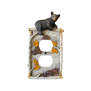 Bear Cub Single Outlet Cover Plate