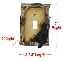Load image into Gallery viewer, Lounging Bear Single Switch Cover Plate