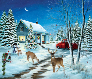 "Unexpected Christmas Guest" 500 Pc  Jigsaw Puzzle