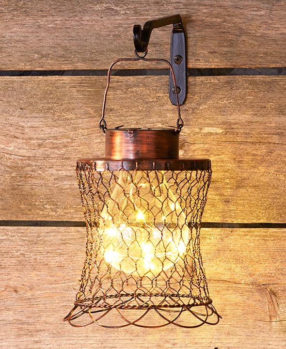 Wire solar lantern on sale