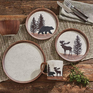 "Wilderness Trails" 16-Piece Ceramic Dinnerware Set