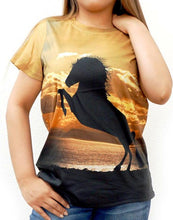 Load image into Gallery viewer, Western Rearing Horse Ladies T-Shirt