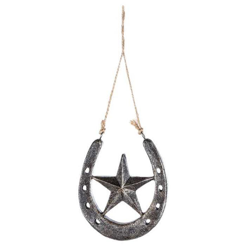 Horseshoe & Star Ornament