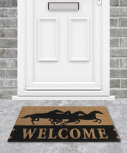 Load image into Gallery viewer, &quot;Welcome&quot; Horse Coir Doormat