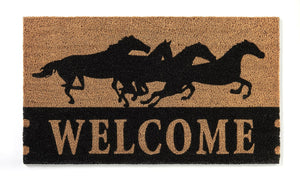 "Welcome" Horse Coir Doormat