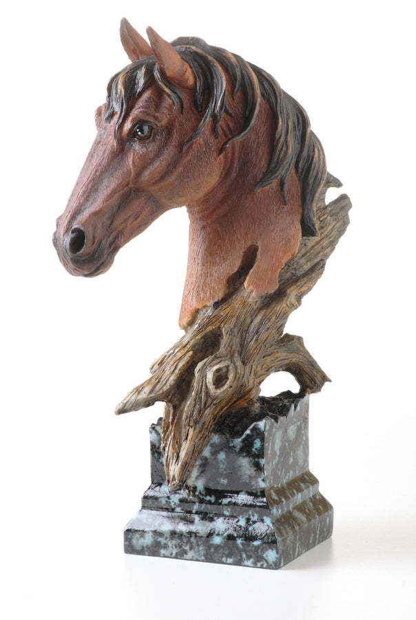 Western Horse Bust Sculpture