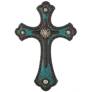 Turquoise Western Cross
