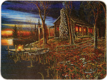 Load image into Gallery viewer, Cabin Scene Cutting Board - 12&quot; x 16&quot;