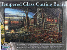 Load image into Gallery viewer, Cabin Scene Cutting Board - 12&quot; x 16&quot;