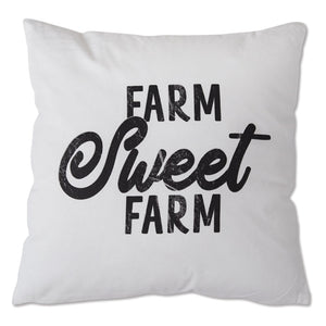 "Farm Sweet Farm" Pillow Double Sided Accent Pillow