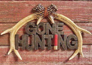 "Gone Hunting" Wall Hanging