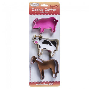 3-Piece Farm Cookie Cutter Collection