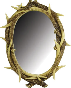 Antler Oval Mirror