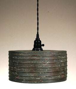 Round Pendant Lamp - Textured Grey