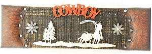 Cowboy Wooden Wall Sign