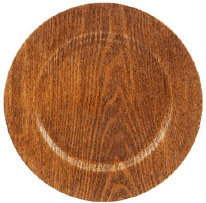 13" Wooden Skin Charger