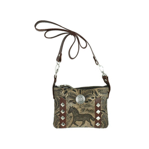 Hitchin' Post Hip/Crossbody Bag with Embossed Horse - Choose From 3 Colors!