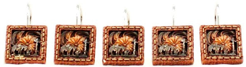 Praying Cowboy Western Shower Hooks - Set of 12