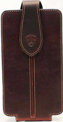 Ariat Large Brown Cell Phone Case with Center Bump